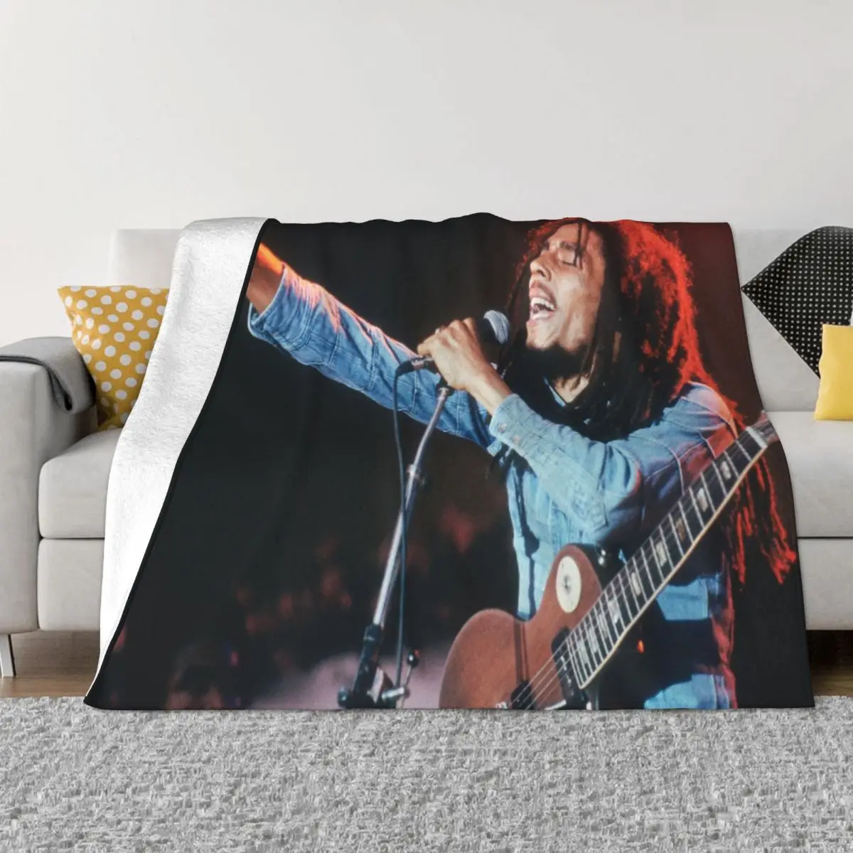 Bob Marley 000298, одеяло для кемпинговой кровати, одеяло на заказ, одеяла для пар, одеяла и пледы, одеяло