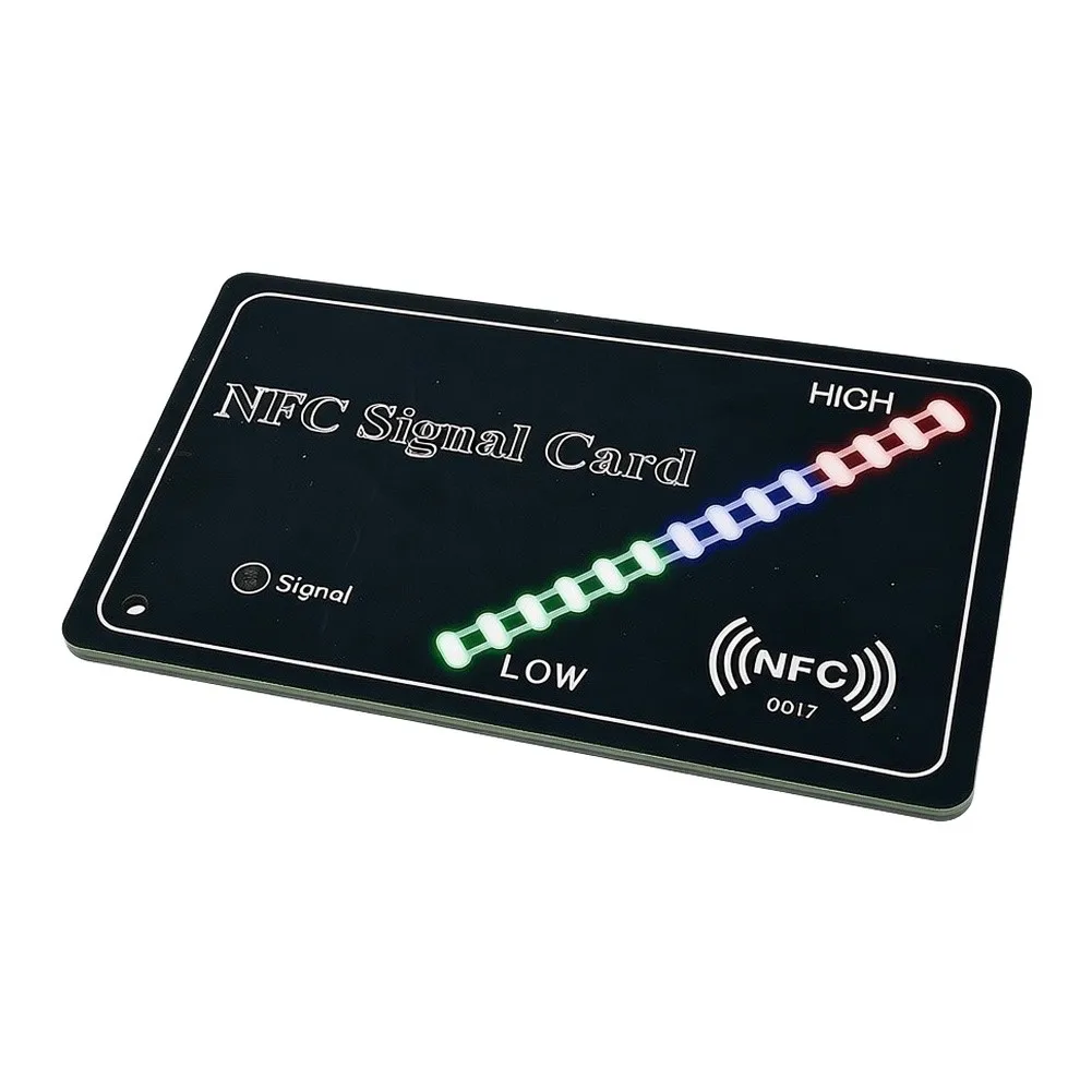 1pc NFC Signal Test Card 13.56MHz For RFID Reader/Writer Field Strength Detection 14-level Tri-color Display For NFC Development