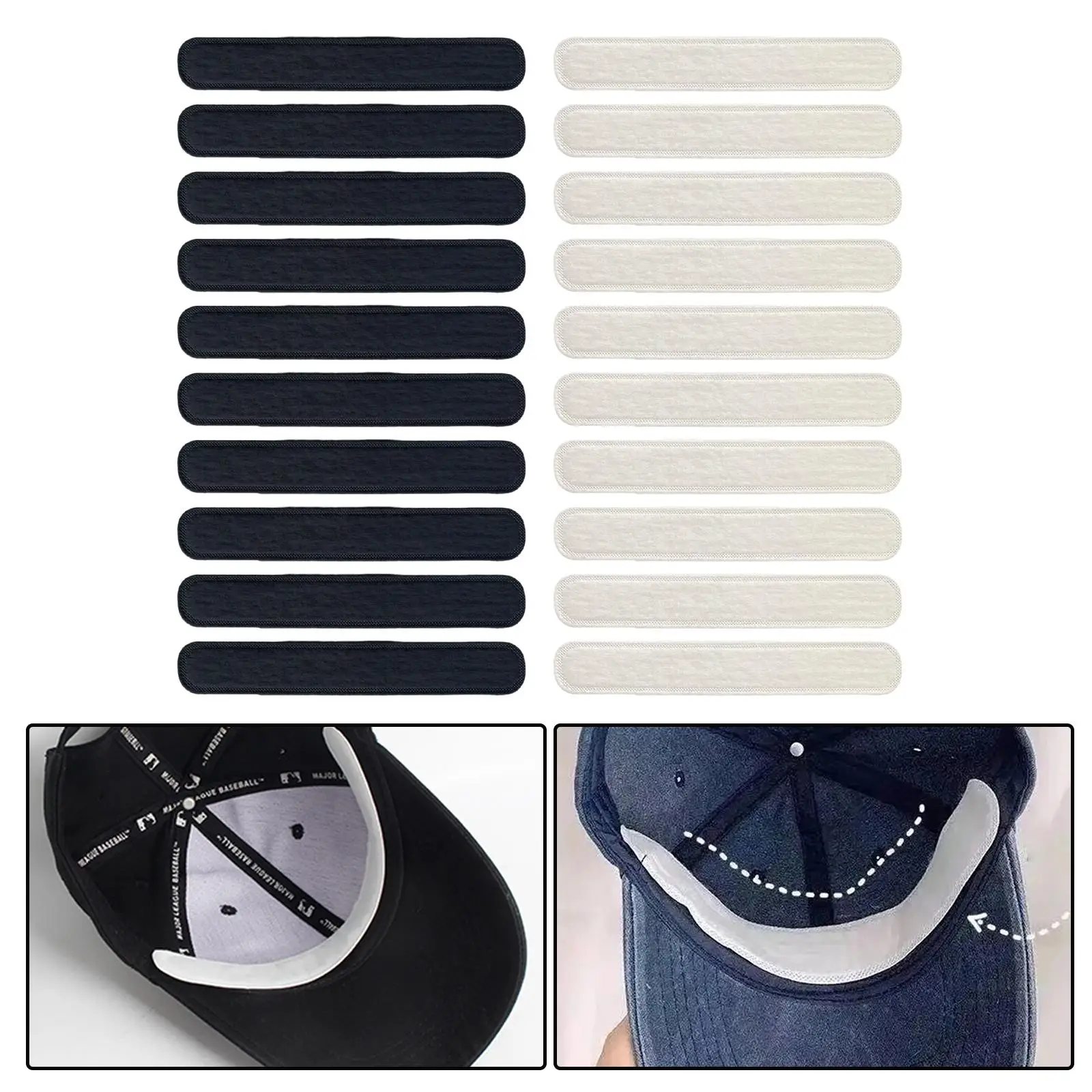 10x قبعة بطانة للعرق يمكن التخلص منها ماصة للرطوبة للنساء والرجال