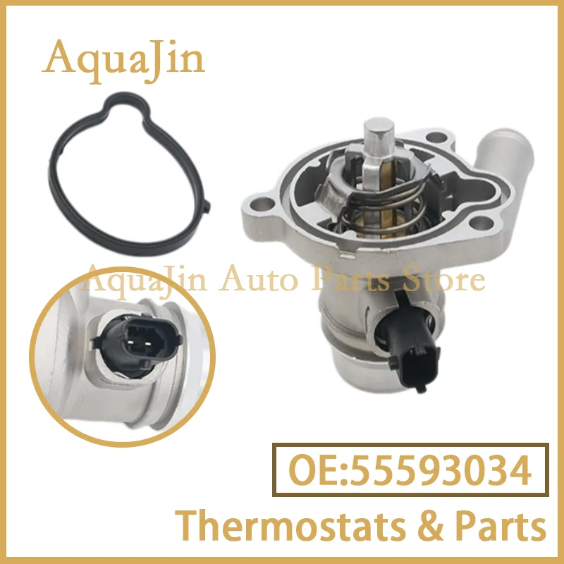 

55593034 Корпус термостата в сборе, выход охлаждающей жидкости двигателя для Chevrolet Cruze, Vauxhall, Opel, Buick Encore 1.4L, артикулы 55565336, 55579010