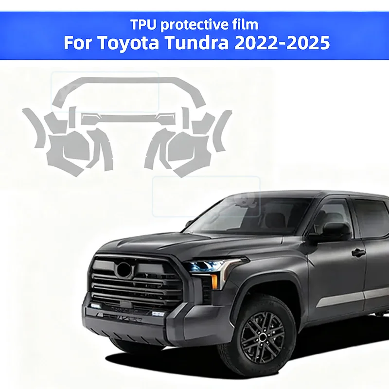 

For Toyota Tundra 2022 2023 2024 2025 Car Precut Paint Protection Film Front Bumper Anti-scratch Exterior TPU PPF Transparent
