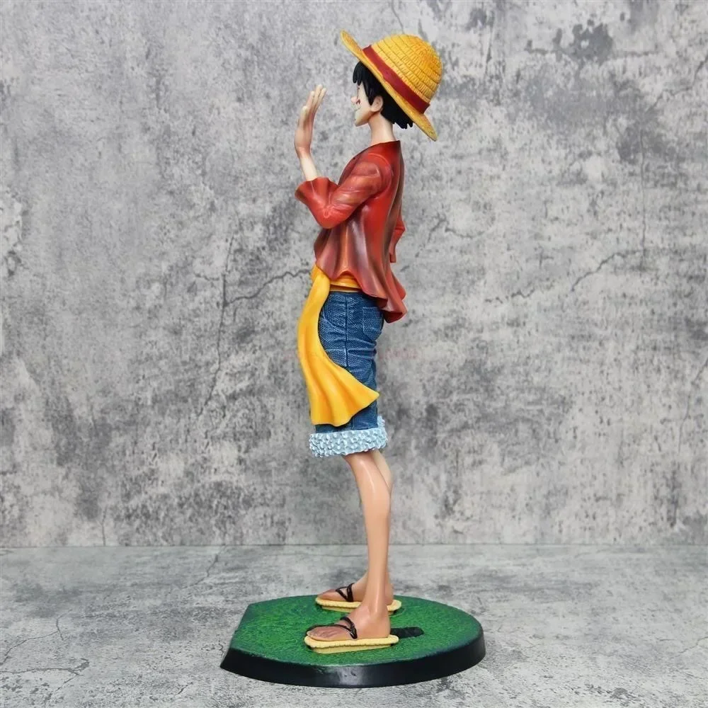 40cm Straw Hat Monkey D. Luffy Action Figures Anime One Piece Large Size Desk Ornament Statue Model Decorative Birthday Gifts