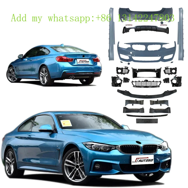 

Auto Facelift Refit Body Kit For 4 Series F32 F36 2013-2020 Update to Racing MT M-Tech Style Front+Rear Bumper+Grille+Skirt