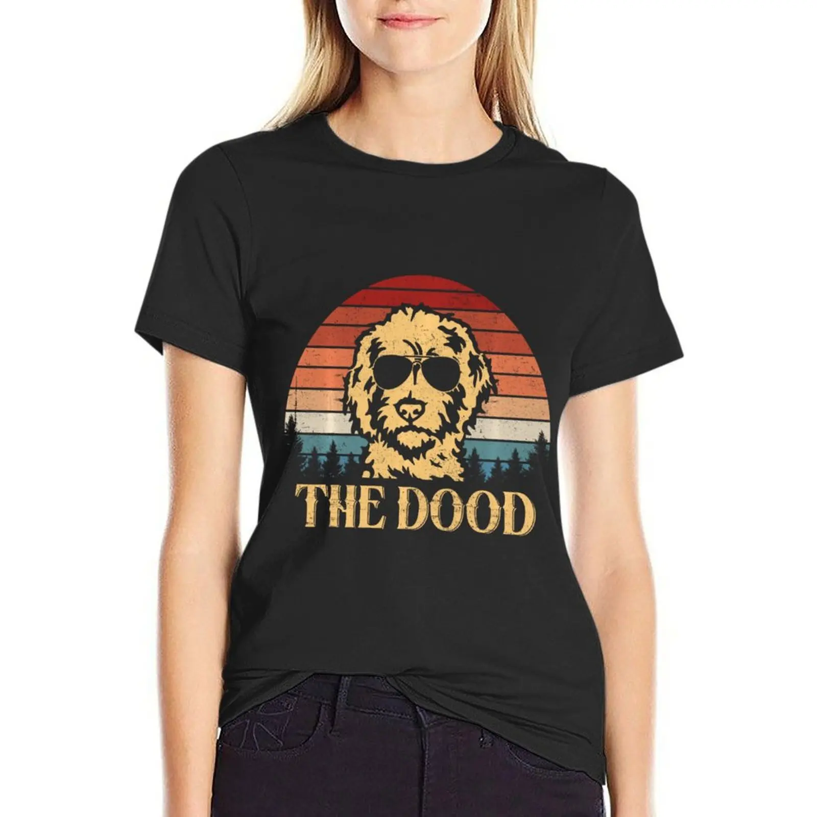 

Vintage Goldendoodle The Dood Dad Mom Kids T-Shirt customs customs design your own plus size tops t-shirts for Women pack