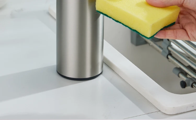 270 ml Küchenseifenmaschine, automatischer Sensor, Händedesinfektionsmittel, intelligenter elektrischer Körperwasch-Seifenspender, Edelstahl 304 – Detail 16