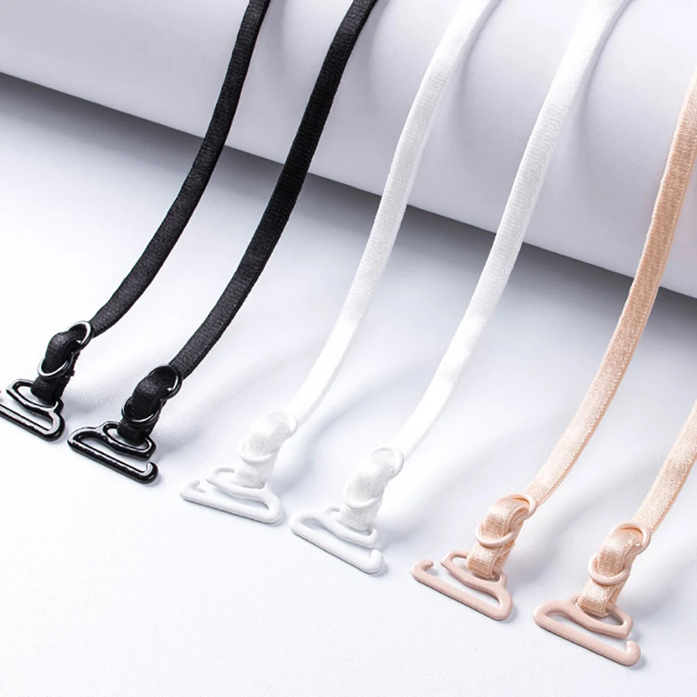 Fashion Underwear Shoulder Straps Bra Straps Non-Slip Sexy Invisible Cool Women Skin White Black for Decor Bra Accessory