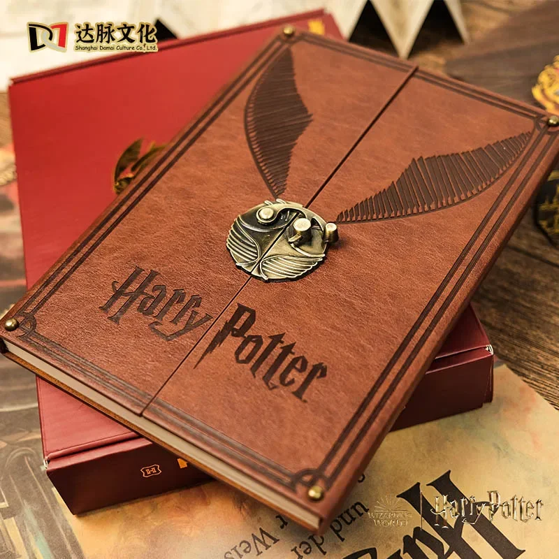 New Harries Potter Golden Snitch Hand Ledger European Style Retro Christmas Diary Notebook Student Stationery Kids Birthday Gift