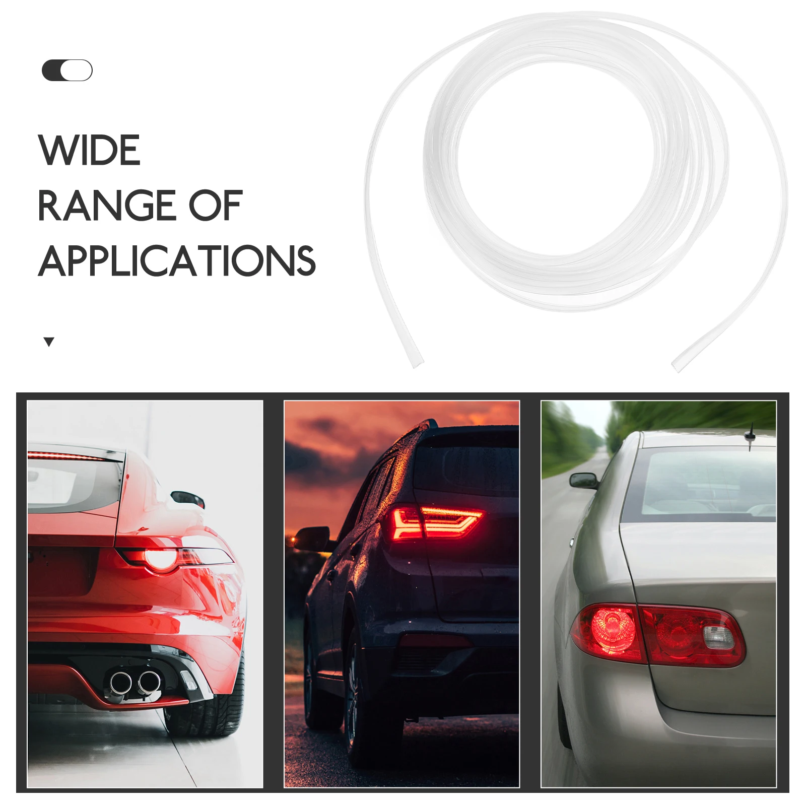 

6M Car Anti-Shock Scratch Resistant Sealing Strips Transparent Pvc Heat Resistant Waterproof Door Protector Easy