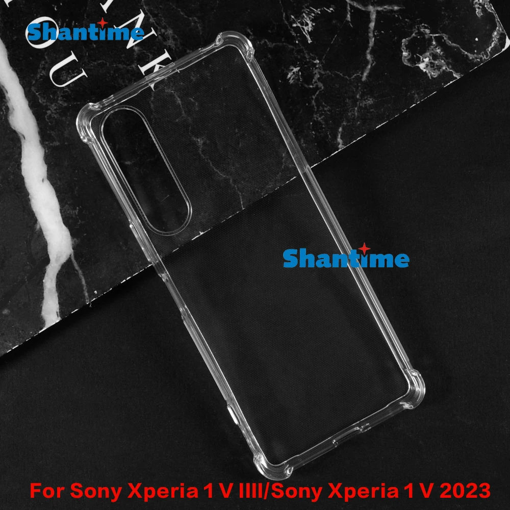 Чехол для Sony Xperia 1 V IIII, прозрачный, не пожелтевающий, в стиле милитари, защита от падения, тонкий, противоударный чехол