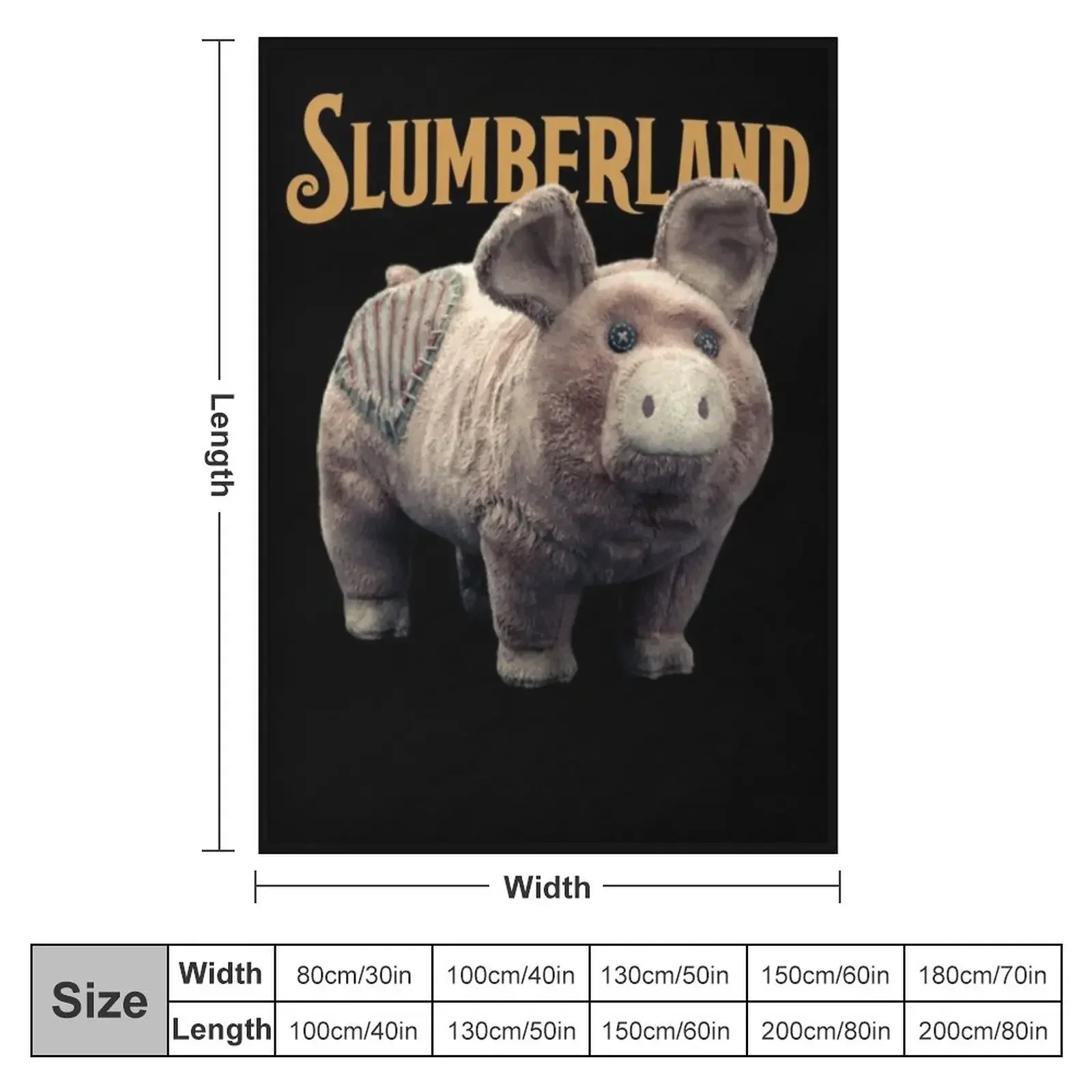 slumberland pig Throw Blanket anime Comforter Flannel Fabric decorative Blankets