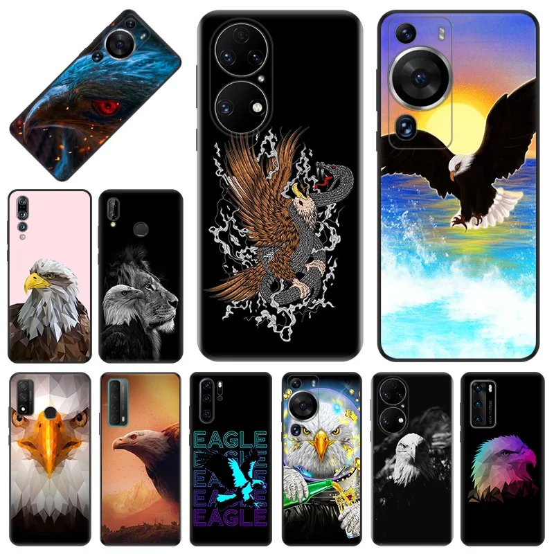 Phone Case For Honor X9b X6 a X7 X8 b 4G 70 90 x7b Magic5 Colorful Eagle Huawei P20 P30 P40 Lite P-SmartZ Soft Protective Cover