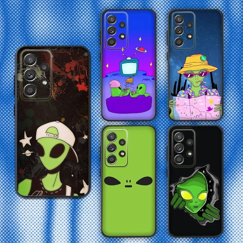 

Alien Martian UFO Phone Case For Samsung S25,S24,S21,S22,S23,S30,Ultra,S20,Plus,Fe,Lite,Note,10,9,5G Black Cover