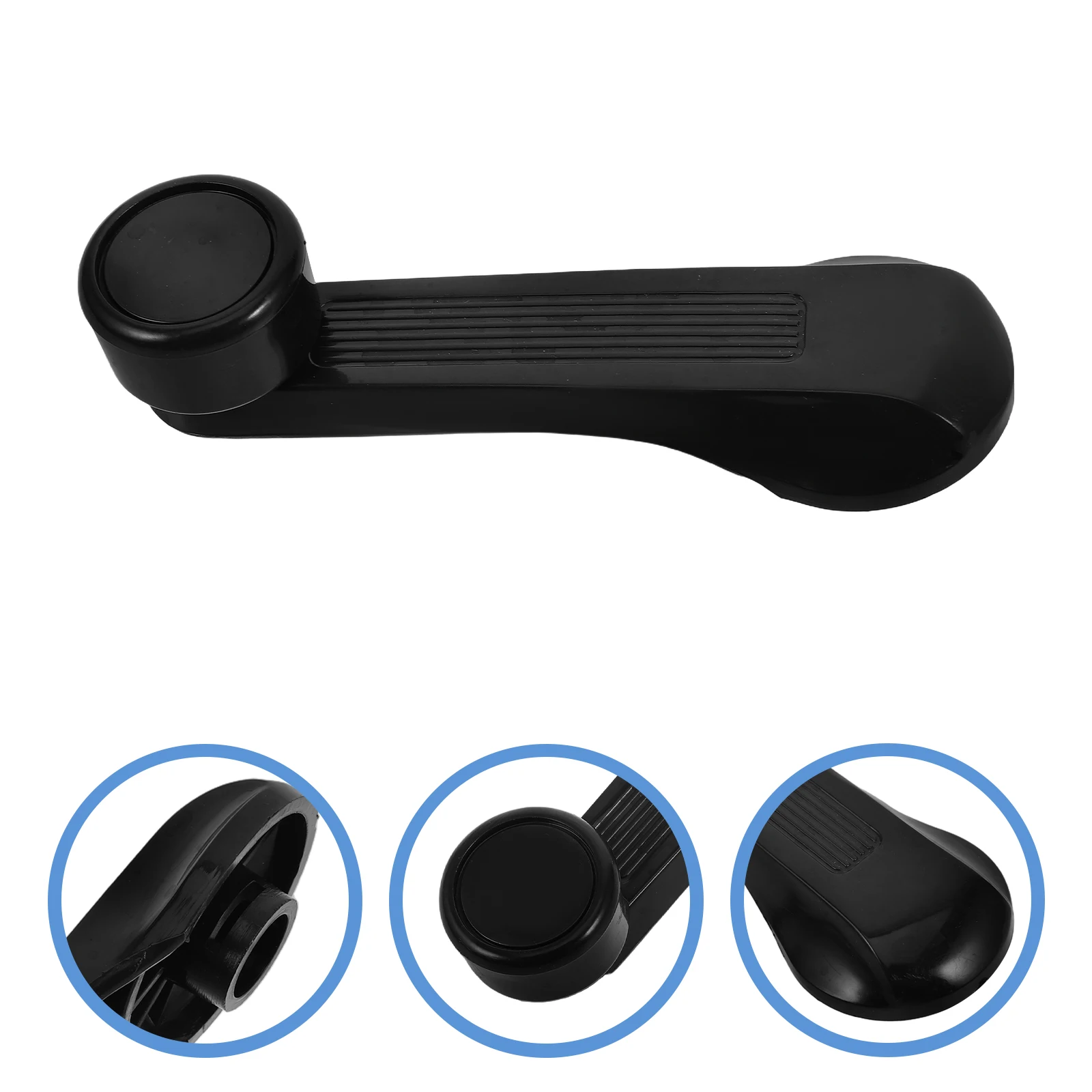 

Car Crank Manual Window Winder Replacement Driver Passenger Side Door Handle Black Plastic Durable Easy Install Compatible For