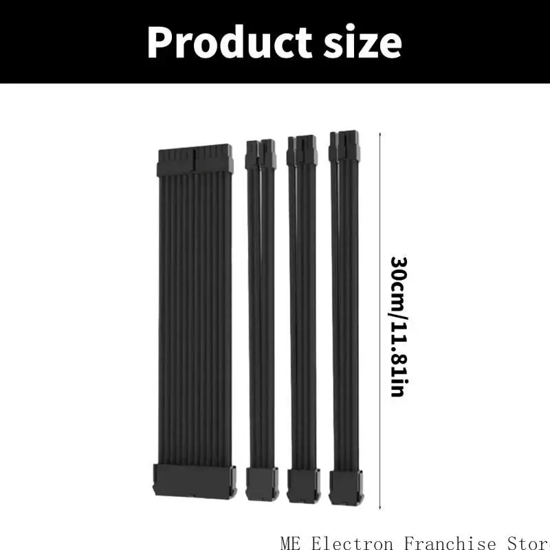 طقم امتداد كبلات مزود الطاقة T5EA PC ، 30 سم ATX24PIN PCIE 8PIN CPU 4+4PIN