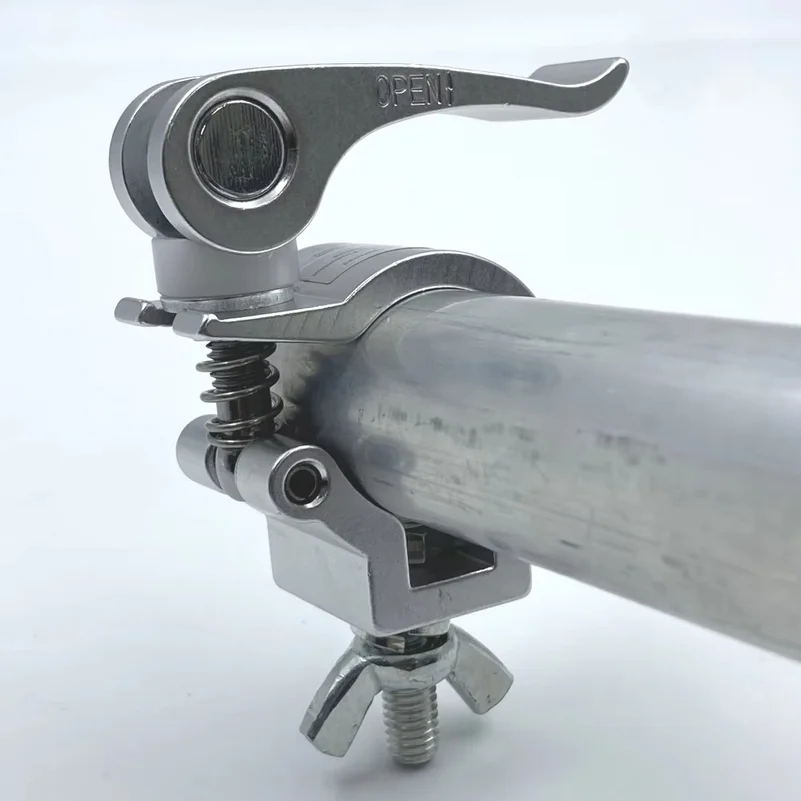 Aluminum Mini Clamp 25-30mm Tube Pipe Quick Release Clamps Fast Lock Mount Bracket Truss Coupler Loading 75KG LED Audio Fixtures