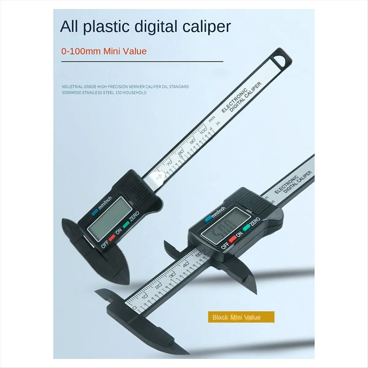 Need Plastic Digital Caliper, Inch Metric Fraction Conversion, 0-150mm Digital Jewelry Ruler, Play Caliper