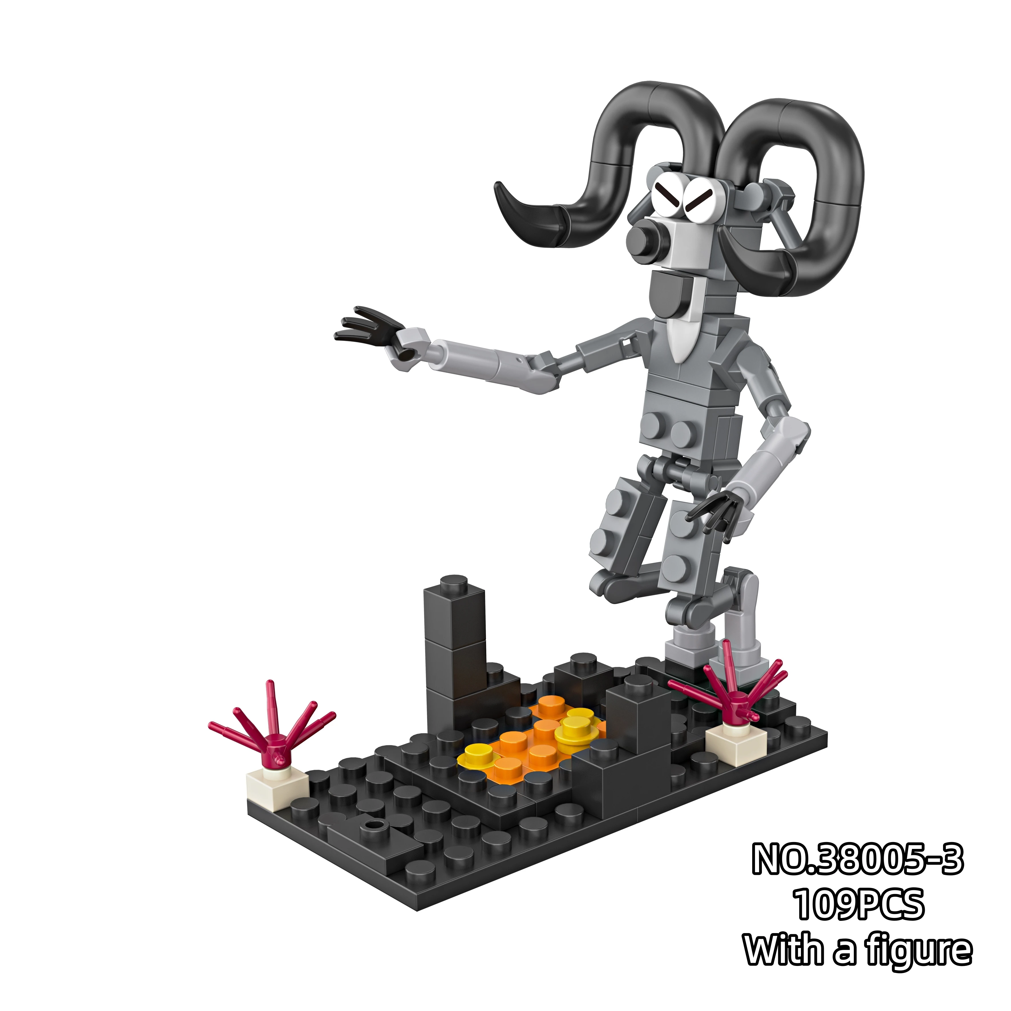 JMBricklayer Tête De Cerf Modèle 70171 – 1070 Blocs Construction, Décoration Murale Ou Sur Base, Cadeau Adulte Enfant, Intérieur