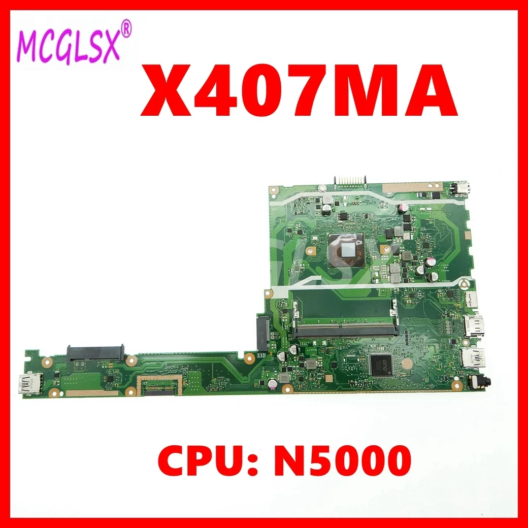 X407MA With N4000 N5000 CPU Notebook Mainboard For Asus VivoBook 14 X407MA X407M Laptop Motherboard 100% Tested OK