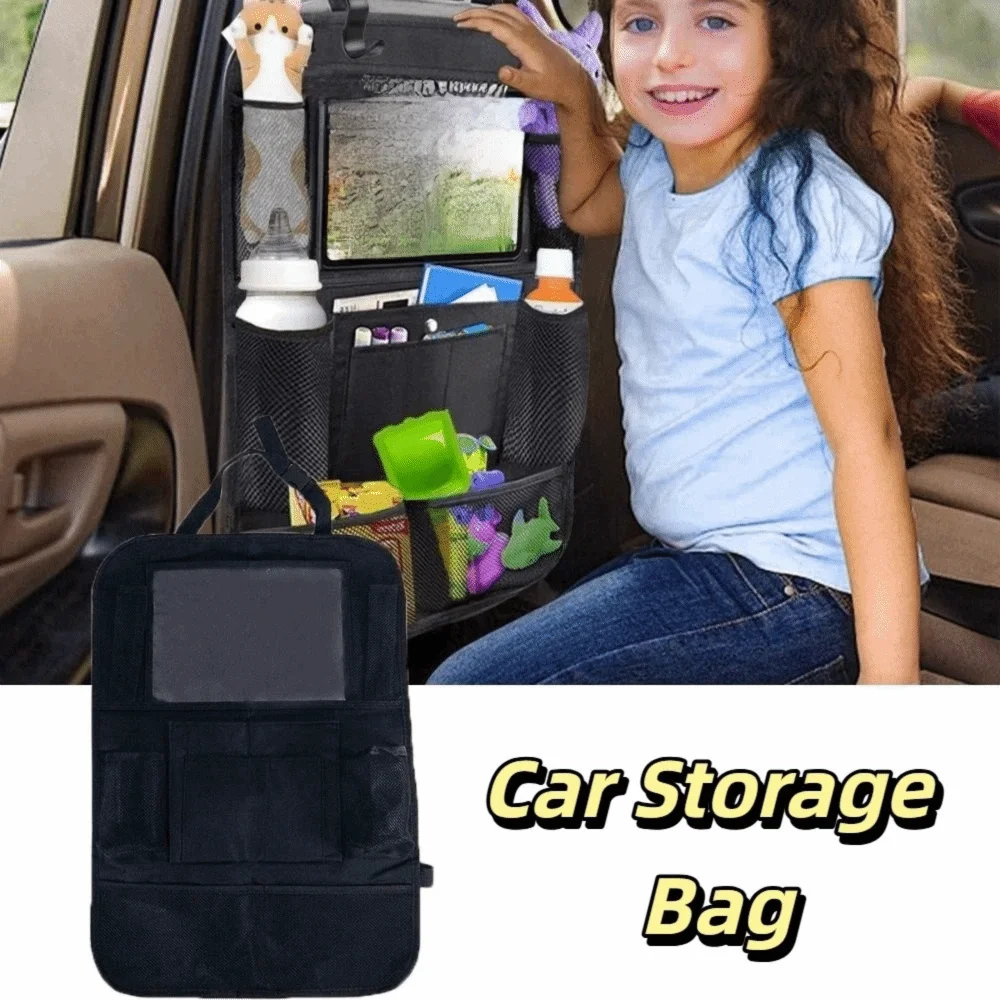 

Multifunctional Backseat Car Organizer Touch Screen Tablet Holder Tablet Phone Holder Back Seat Organizers High-Capacity