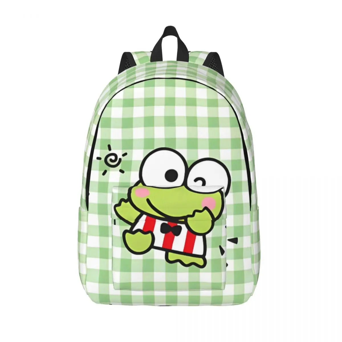 

Kero Kero Keroppi Cute Cartoon Casual Backpack Sports School Travel Japan Kawaii Daypack Men Women Laptop Computer Shoulder Bag