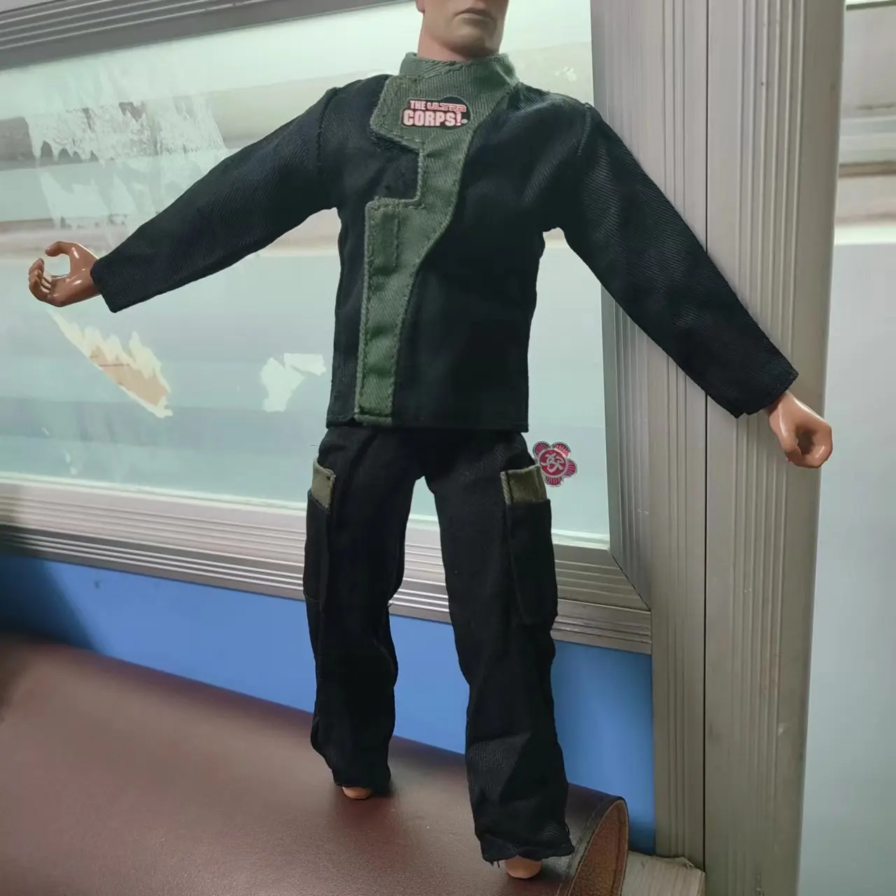 1/6 skala zabawki figurki akcji ubrania garnitur bluza garnitur bawełniany zielony dopasowane kolory płaszcz dopasowany zestaw spodni 12 Cal sylwetki ciała