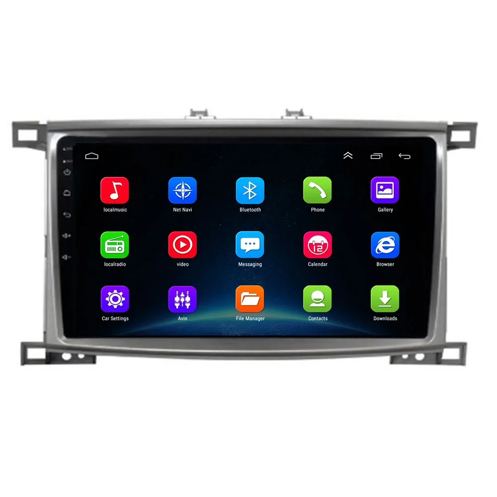 Android 12 Car Radio Multimedia Player for Toyota Land Cruiser LC 100 2002-2007 for Lexus LX470 J100 2 2002-2007 GPS Navigation