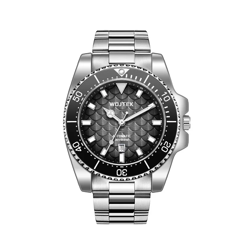 WOJTEK Automatic Mechanical Men's Watch with Steel Strap, Waterproof and Luminous Fashionable Business Men's Watch - view 5