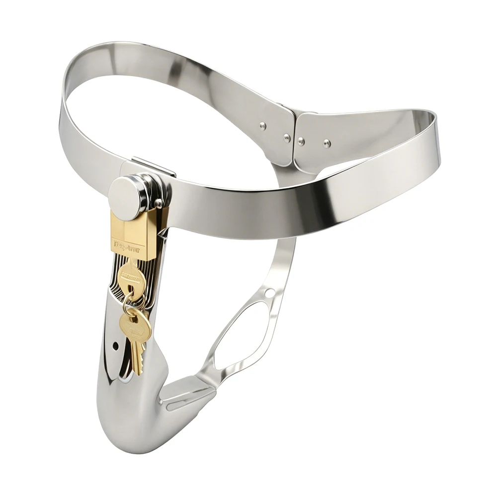 New custom large anal plug chastity lock to prevent infidelity and masturbation for men