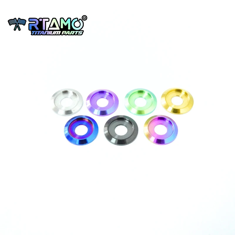 RTAMO M6 M8 M10 Step Washers Titanium Gaskets for Bicycle and Motorcycle Conversions Spacer (1PC)