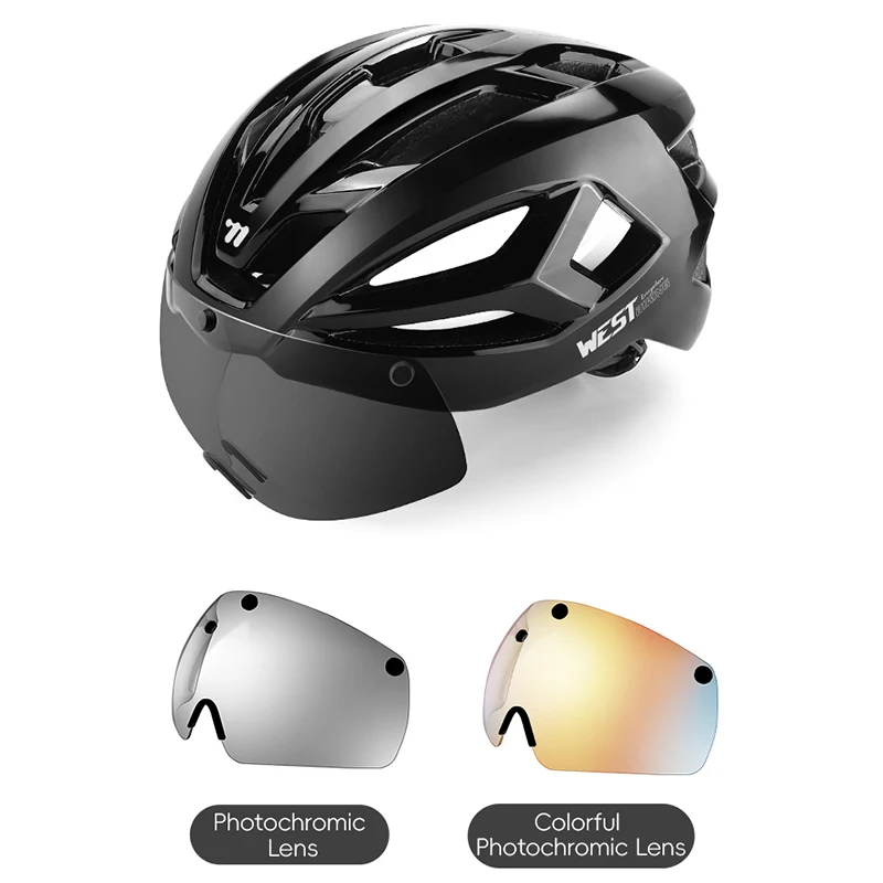 

WEST BIKING Photochromic Cycling Sunglasses Professional Road Bike Riding Glasses Windproof Sand Goggles Goggles Accessories