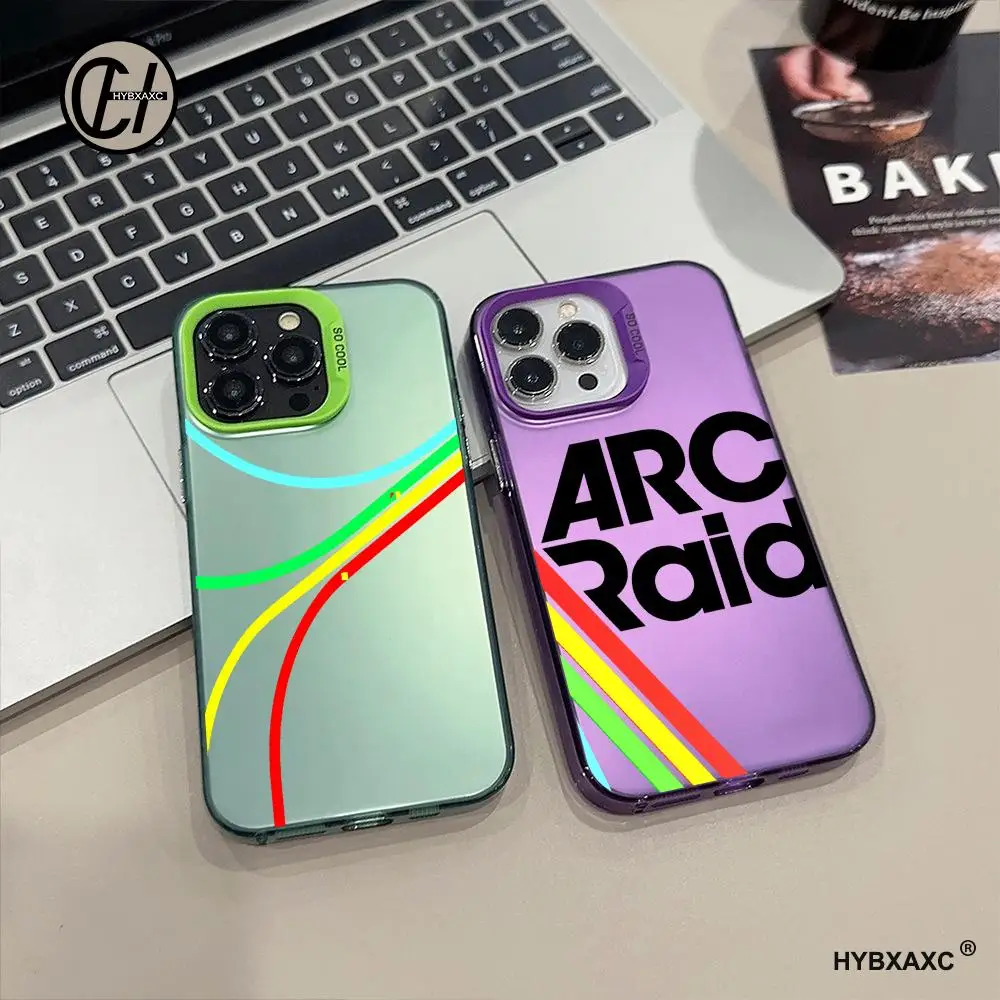 Game A-Arc Raiders phone case For iPhone 12 11 13 14 15 16 17 Max Pro Plus Mini Protective IMD Color Cover