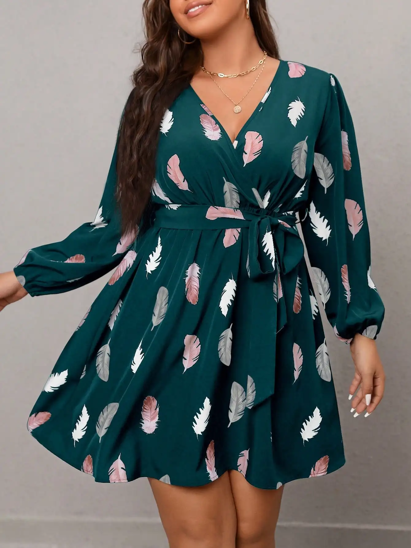 Plus Size Dark Gree…