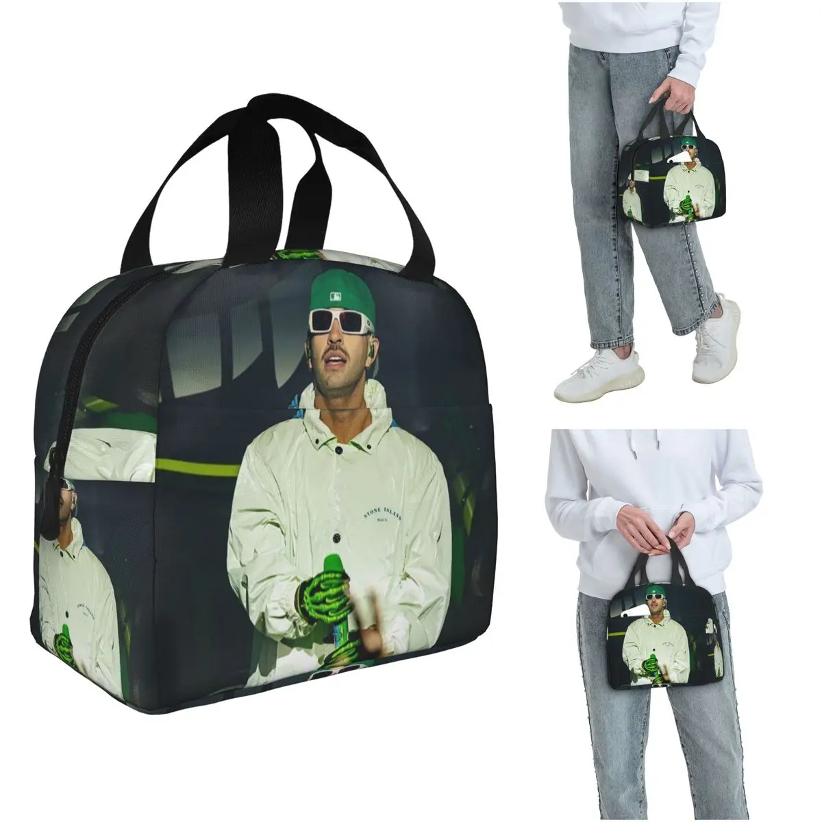 

Ferxxo Feid FERXXOCALIPSIS Tour Insulated Lunch Bag for Kids School Cooler Thermal Food Box Tote Leakproof Lunch Boxes Container