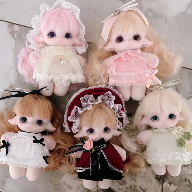 Authentic Mimia Party Fashion Show Blind Box Anime Pendant Wig Dress Up Figure Mystery Box Bag Decor Toy Gifts Desktop Ornament