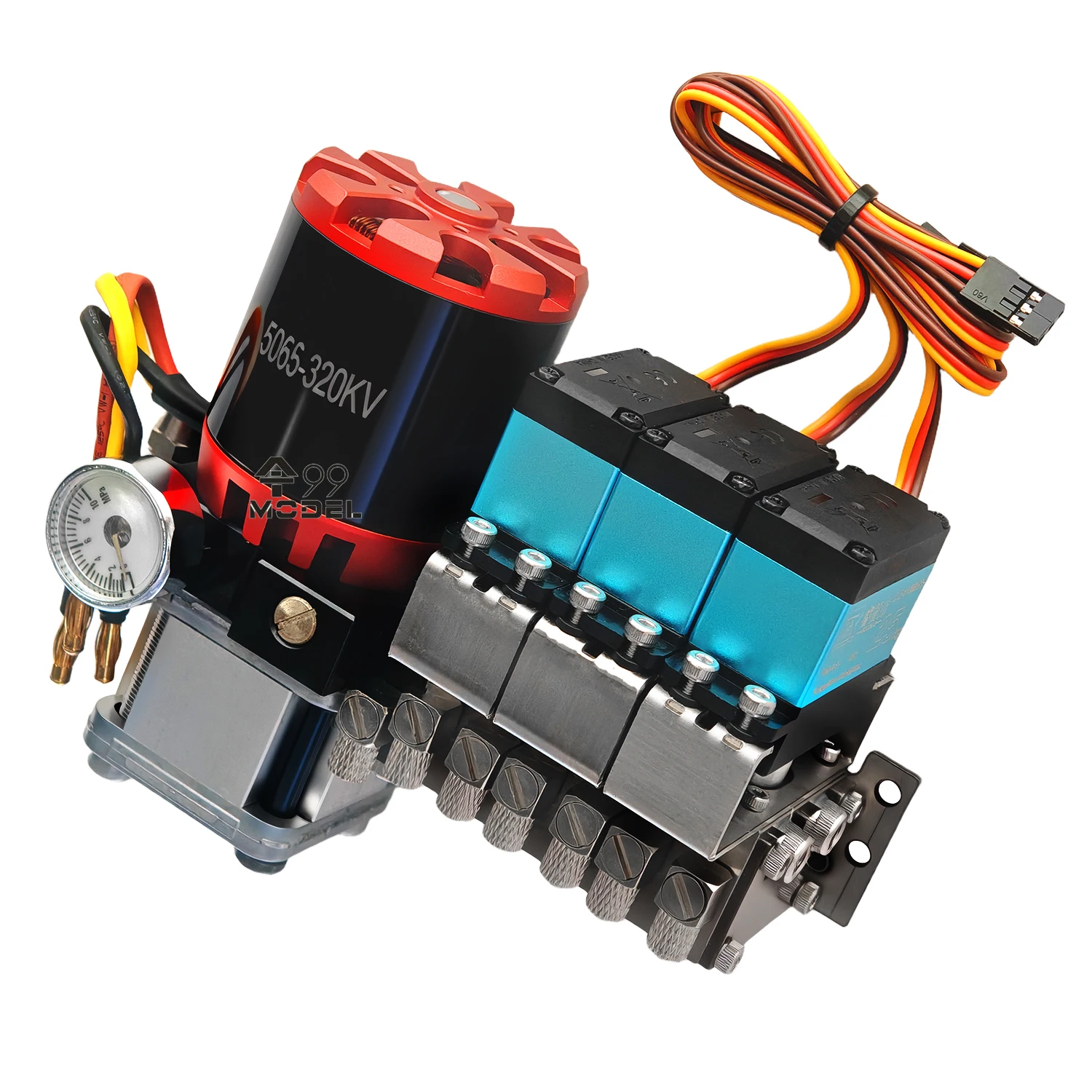 

8MPA Metal Hydraulic Three-way Valve Oil Pump Suitable 1/14 or 1/12 RC Hydraulic Excavator Model Hydraulic Valve 5065 Oil Pump