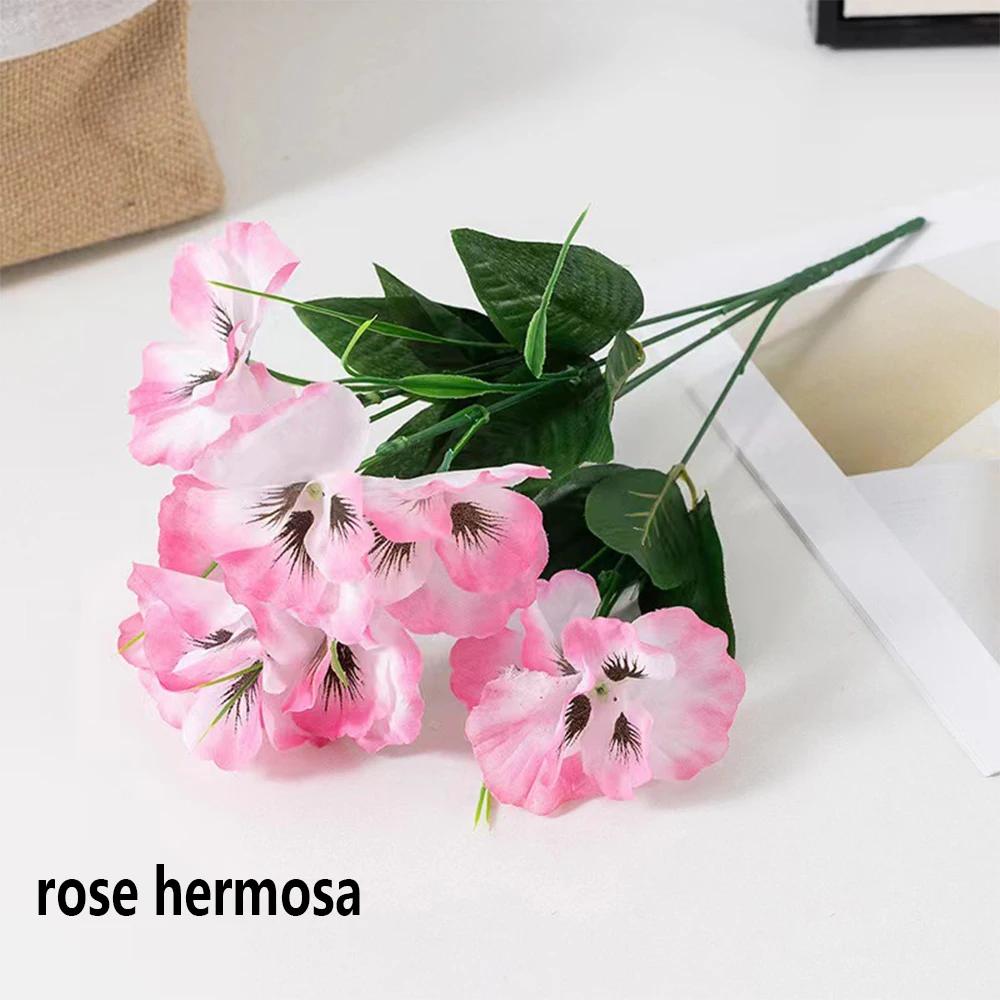 

5Pcs Artificial Plants Outdoor Plastic Purple Flowers Suitable for Home Wedding Garden Decoration Indoor and Outdoor Decoration