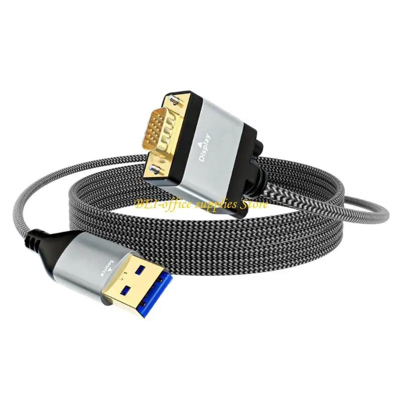 

A9LC USB3.0 Мужские разъемы VGA Video Output 1080p Качественные преобразователи поддержки ОС.