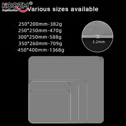 Glass Gaming Mouse Pad Hard Waterproof Clear Game Mouse Mat Professional Smooth Mousepad for Laptop PC Office Desk Mat Notebook
