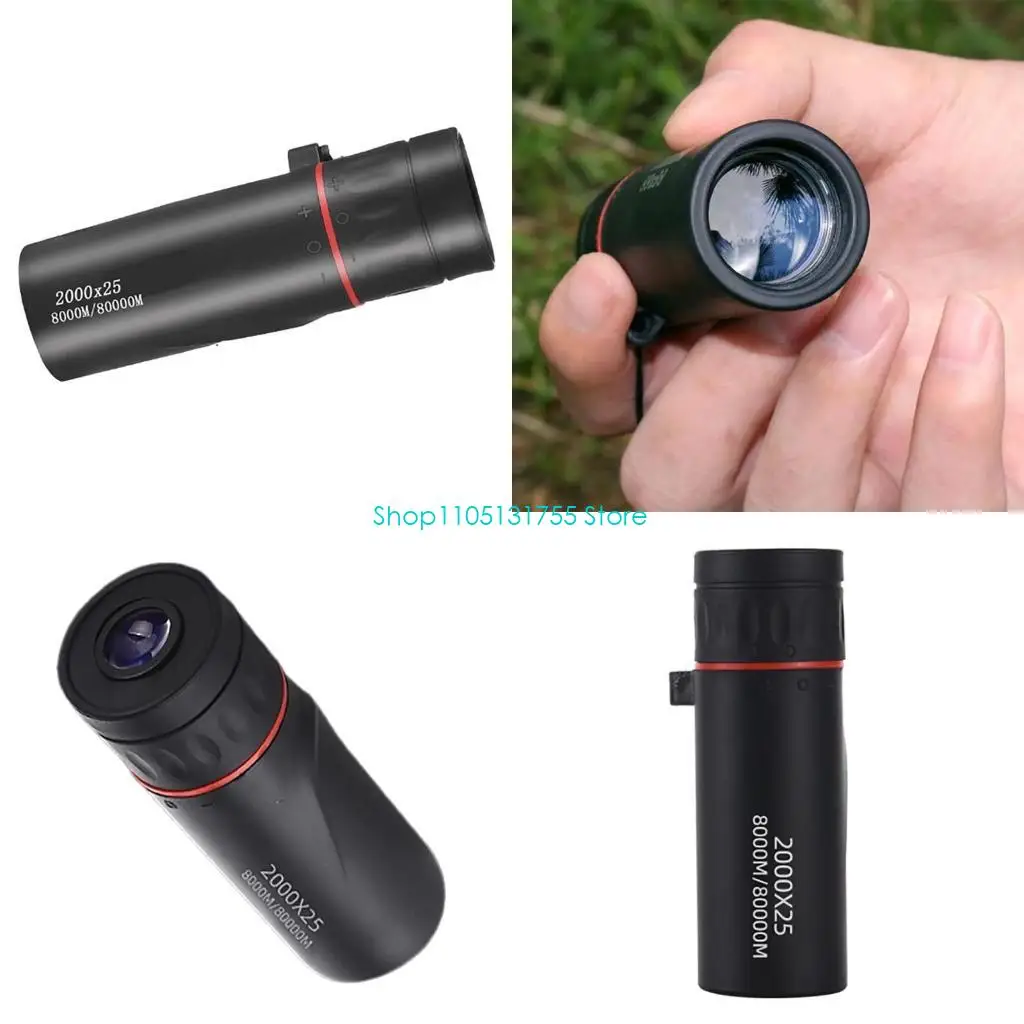 K0EF Monoculars 2000x25 Monoculars for Adult Outdoor Activity Bird Watchings Camping Hikings