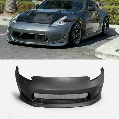 2009+ 닛산 370Z Z34 AM 스타일 앞 범퍼 - 유리 섬유 OEM 맞춤 JDM 스타일