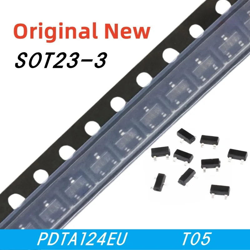 

10pcs 100% New PDTA124EU PDTA124 T05 sot23-3 Chipset