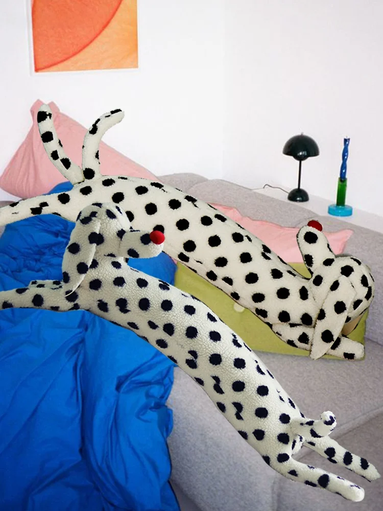 

Плюшевая подушка Inlifehome в форме собаки, подушка-валик для дивана, подушка-зажим для ног, длинная полосатая декоративная подушка для дома и офиса