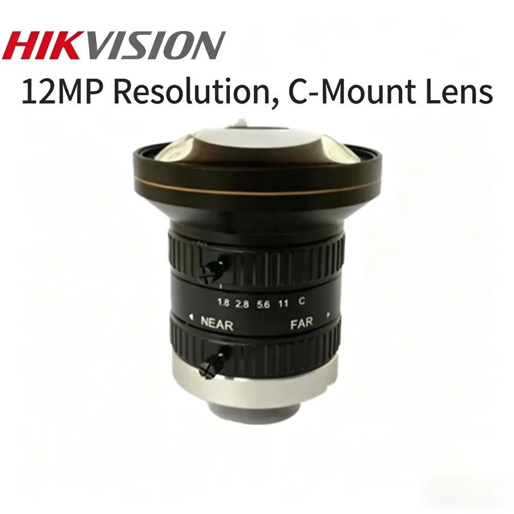 Hikvision Industrial Lens MVL-KF0818M-12MP 8mm F1.8 1 12MP C-Mount FA Camera Lens for Machine Vision