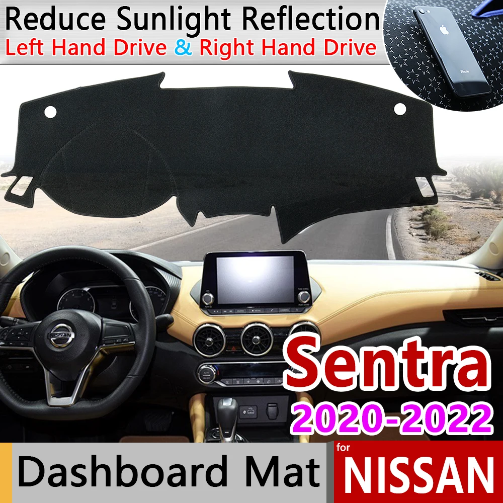 

for Nissan Sentra 2020 2021 2022 B18 Anti-Slip Mat Dashboard Cover Pad Sunshade Dashmat Carpet Dash Anti-UV Car Accessories Rug