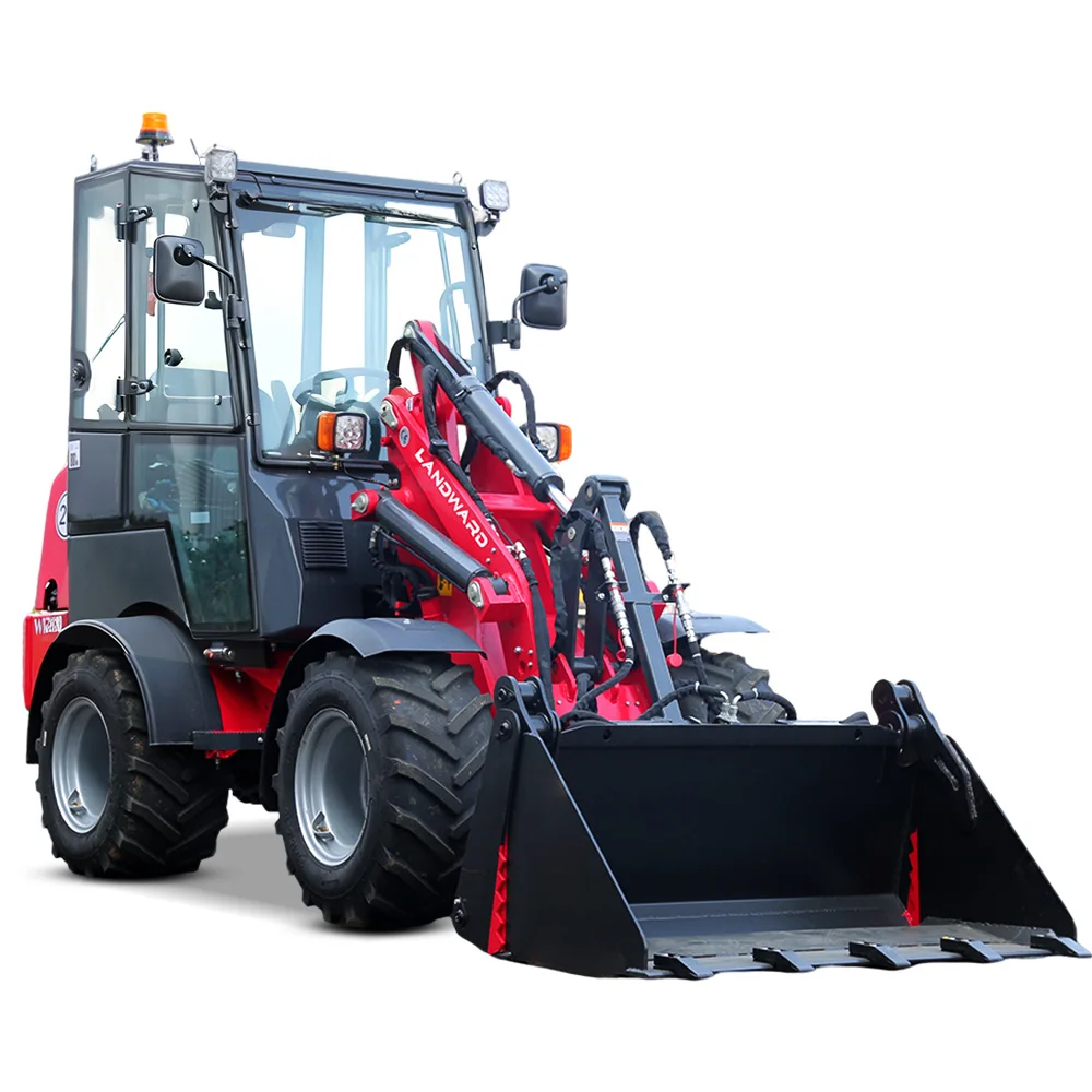Boerderijlader Diesel Kubota Motor Mini-lader Euro5 EPA Wiellader Hydraulische 4×4 Compacte lader 2 ton laders Op maat gemaakt
