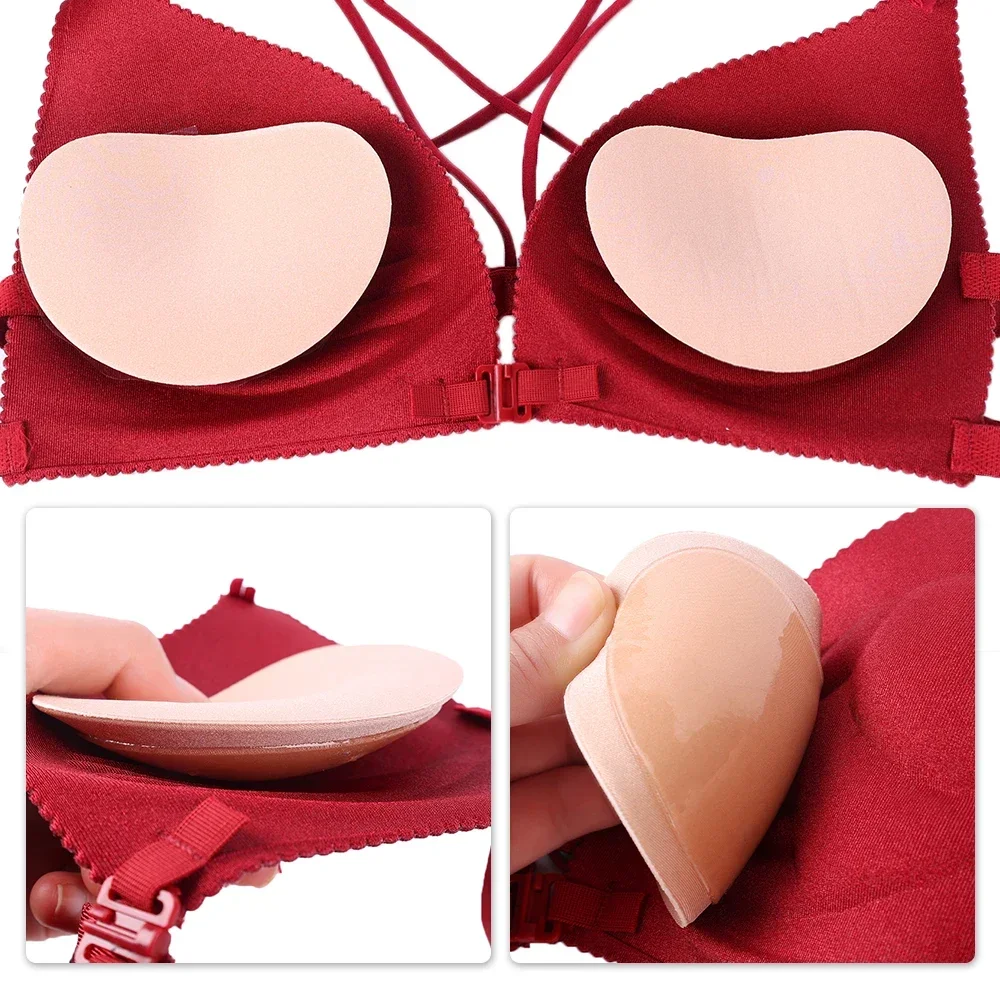 Women\'s Invisible Padding Magic Bra Inserts Sponge Bra Breast Push Up Pads Swimsuit Silicone Bra Pad Nipple Cover Stickers Patch