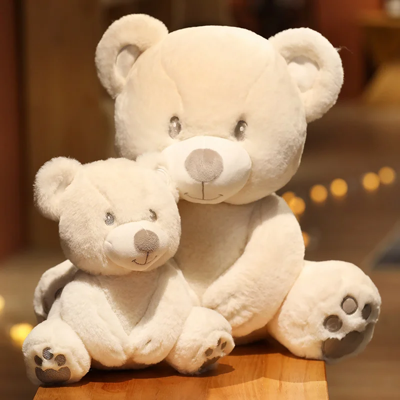 

25cm-60cm Huggable Appease Bear Stuffed High Quality Classic White Teddy Bear Plush Toys Cute Dolls Lovely Gift For Girls