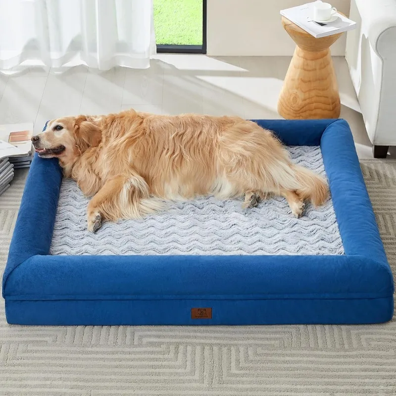 Washable Dog Beds for Large Dogs, XL Dog Couch, Orthopedic Dog Sofa Bed with Removable & Waterproof Cover,