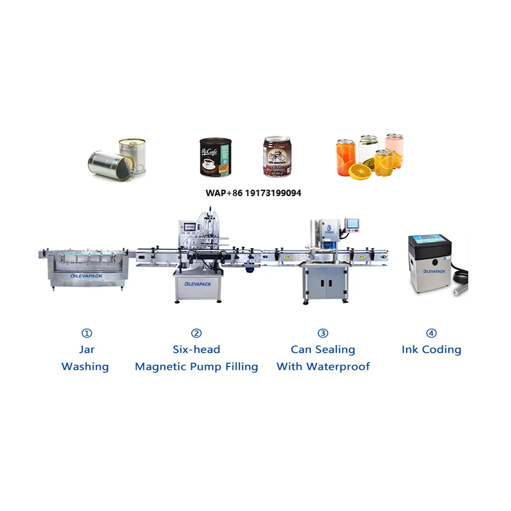 On Sale Aluminum Can Fill and Sealing Drink Canning Beverage Can Seamer Ink Coding Machine