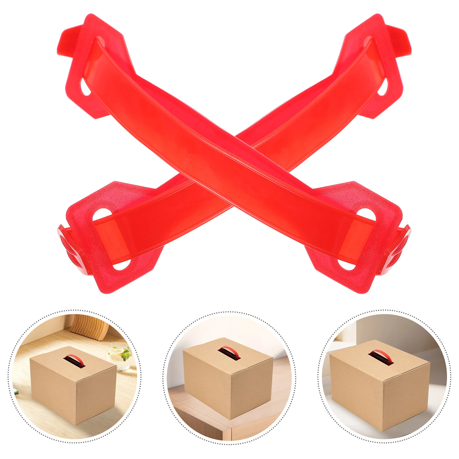 

100 Pcs Carton Handle Boxes Handles for Moving Carrying Straps Heavy Objects Shipping